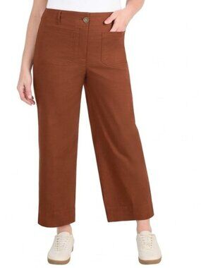 Hilary Radley women's wide leg pants - Rust color- NWT